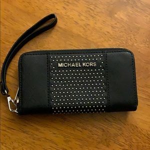 Michael Kors Black Studded Wallet